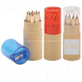 Promotional Colored Pencils in Tube With Sharpener